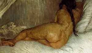 Back Nude Woman Reclining