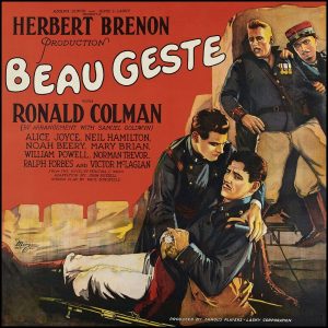 Movie Poster: Ronald Colman – Beau Geste