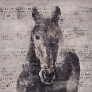 ABSTRACT HORSE WITH TYPOGRAPHY