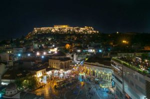 Greece Athens Acropolis Night 2