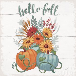 Fall Fun II – Gray and Blue Pumpkin