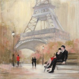 Romantic Paris I Red Jacket