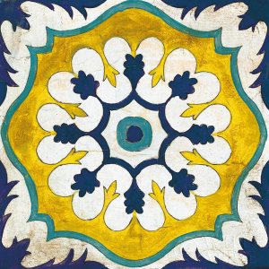 Andalucia Tiles C Blue and Yellow