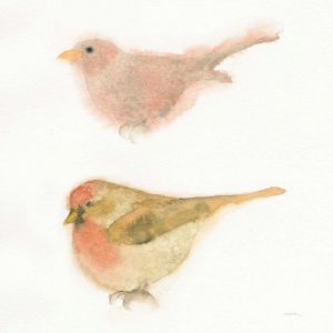 Watercolor Birds II Sq