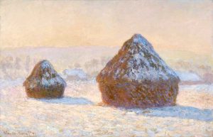 Wheatstacks, Snow Effect, Morning – Meules, Effet de Neige, Le Matin