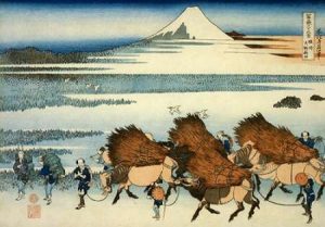 Peasants Leading Oxen In The New Fields At Ono 1835