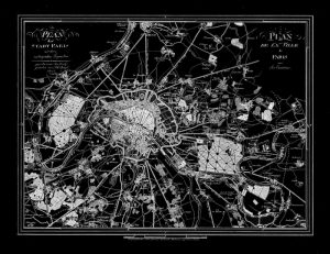Paris Map 2 BW