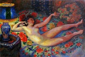 Nude With a Blue Lamp