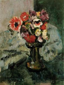 Anemones and Other Flowers In a Vase