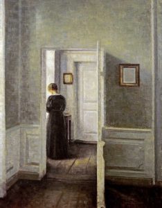 An Interior With a Woman