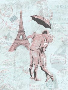 Romantic love Eiffel