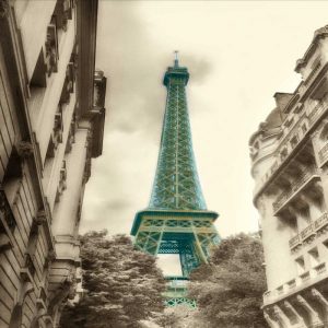 Teal Eiffel Tower 2