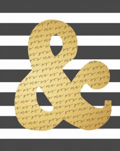 Faux Gold Ampersand