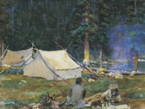 Camping at Lake OHara, 1916