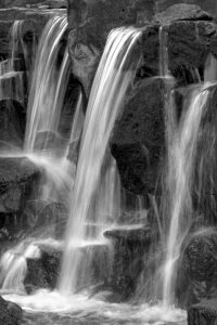 Water on the Rocks I BW
