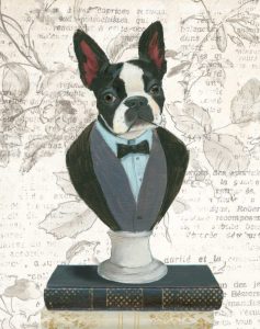 Canine Couture Newsprint I
