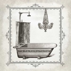 Tub and Chandelier I