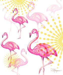 A Vision Of Flamingoes