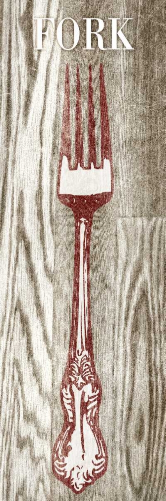 Fork and Spoon on Wood I