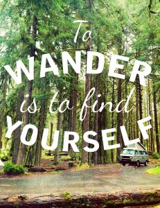 Wandering to Find Yourself