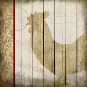 Damask Rooster 1