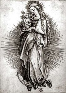 The Virgin and Child On a Crescent
