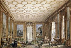 View of a Jacobean-Style Grand Drawing Room