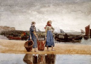 Two Girls on The Beach, Tynemouth