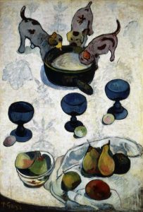 Still Life with Three Dogs, – Nature Morte aux Trois Chiots