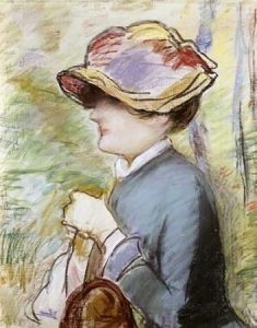 Young Woman in a Broad Hat