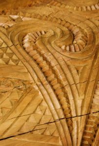 New Zealand, Rotorua Maori wood carving patterns