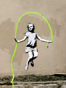 Girl – North 6th Avenue, NYC (graffiti attributed to Banksy)