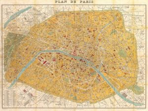 Gilded Map of Paris