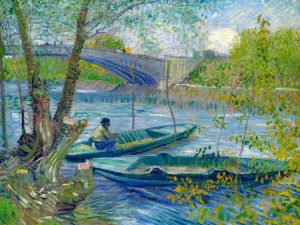 Fishing in Spring-the Pont de Clichy