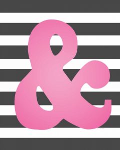 Faux Pink Ampersand 2