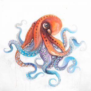 Watercolor Octupus