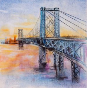 Abstract Brooklyn Bridge