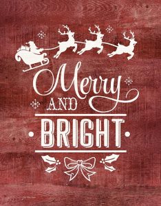 Merry and Bright Santa