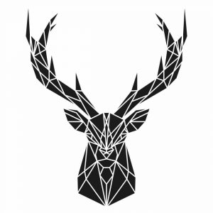 Geometric Deer Head