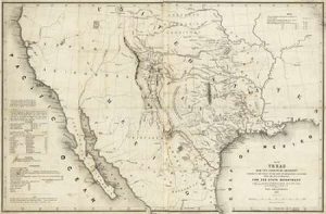 Map of Texas and the countries adjacent, 1844