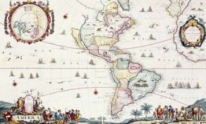 Map of The Americas, 1696
