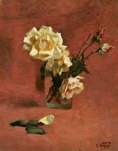 Still Life With Roses In a Glass