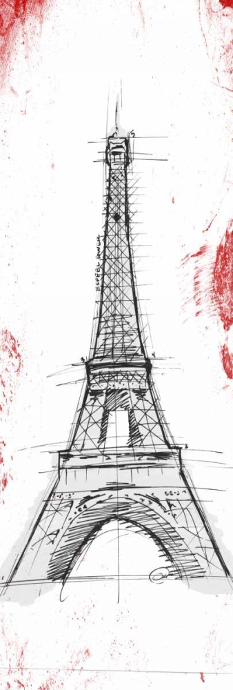Eiffel Red Pop Sketch