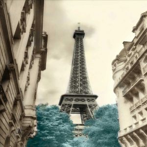 Teal Eiffel Tower 1