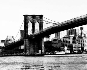 Bridge of Brooklyn BW