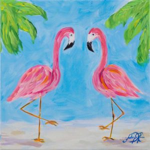 Fancy Flamingos III