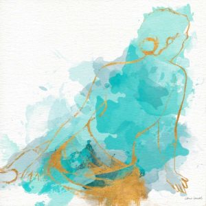 Seated Watercolor Woman I