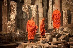 Monks at Bayon
