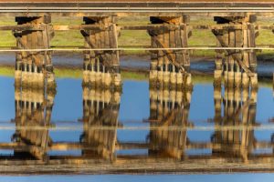 Railroad Bridge Reflection