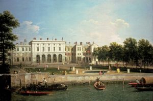 Old Somerset House From The River Thames, London